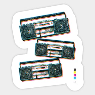 Boombox / Vintage Cassette Player / Ghetto Blaster Sticker